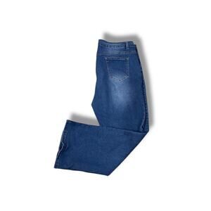 XXL Nova Blue Womens Straight Leg Jeans Stretch 28 Inch